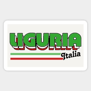 Liguria - Retro Style Italian Region Design Magnet